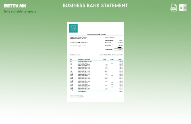 модерен стил кениски CBA Loop за проверка на изјава за деловна организација Шабл